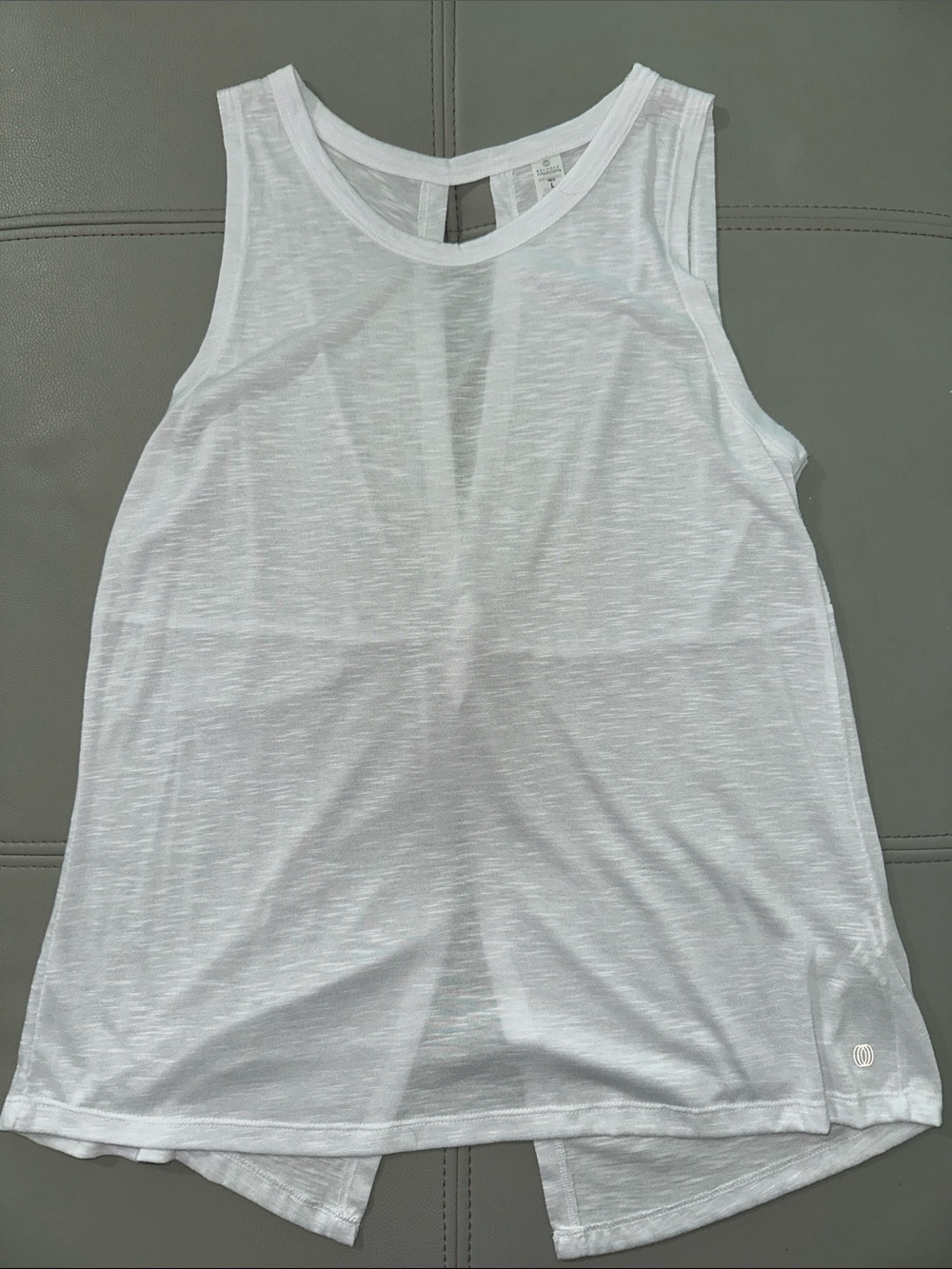 Balance Collection White Sleeveless Tank Top